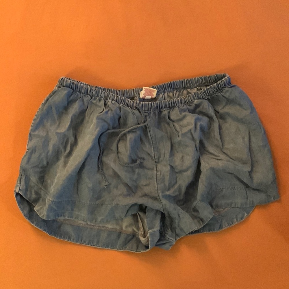 target denim drawstring shorts